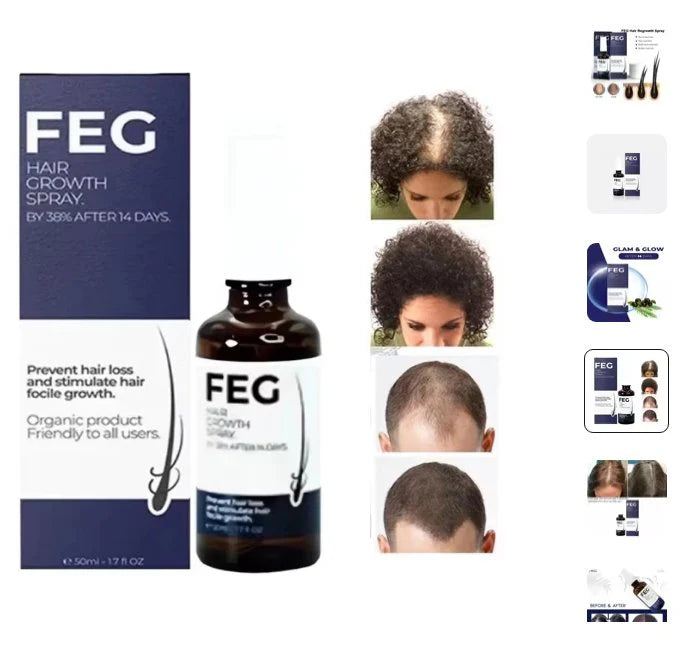 FEG plus Hair Growth Spray - 100% Original For Men & Women